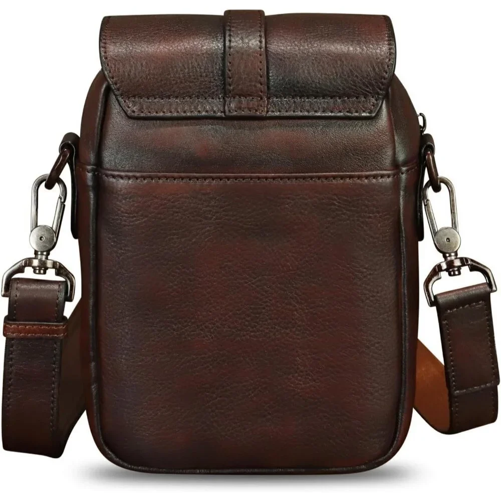 Genuine Leather Phone Purse for Women Small Crossbody Bag with Zipper